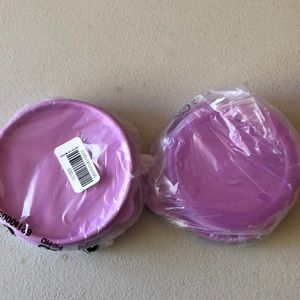 Tupperware Little Wonder Bowls,Purple Daisy. 2/Set